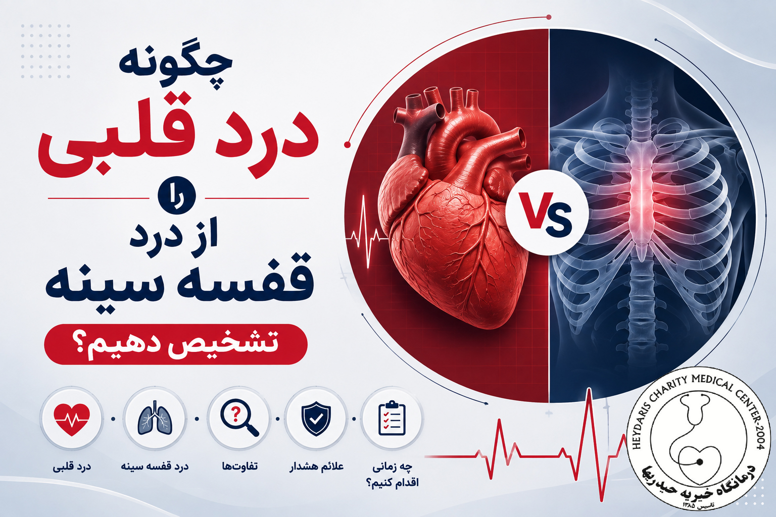 چگونه درد قلبی را از درد قفسه سینه تشخیص دهیم؟